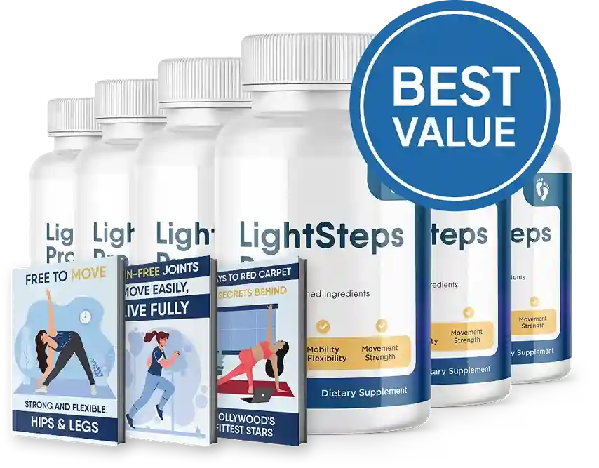 LightSteps Pro 6-Bottle Pack — Best Value Leg Support Supplement